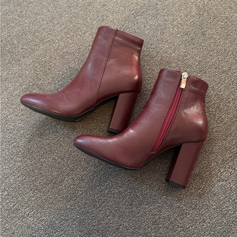 Burgundy Ankle Boots size 6